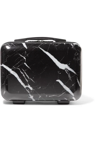 Calpak Astyll Marbled Hardshell Vanity Suitcase In Black