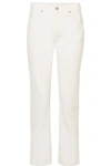 GOLDSIGN THE LOW SLUNG CROPPED MID-RISE STRAIGHT-LEG JEANS