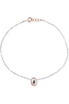 PASCALE MONVOISIN MONTAUK 9-KARAT ROSE GOLD MULTI-STONE ANKLET