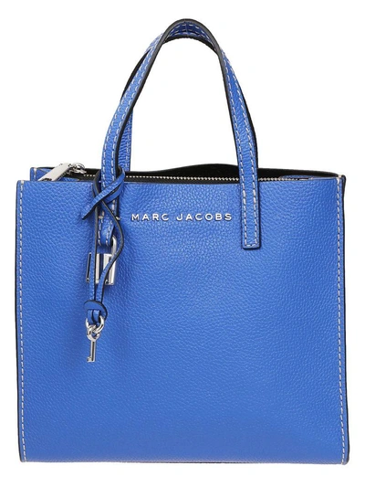 Marc Jacobs Grind Mini Leather Cross-body Bag In Blue