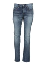 SAINT LAURENT DISTRESSED WASH SKINNY JEANS,10646530