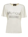 MOSCHINO Moschino Embellished Logo T-shirt,10646537