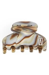 Alexandre De Paris Timeless Mini Hair Jaw Clip In Onyx