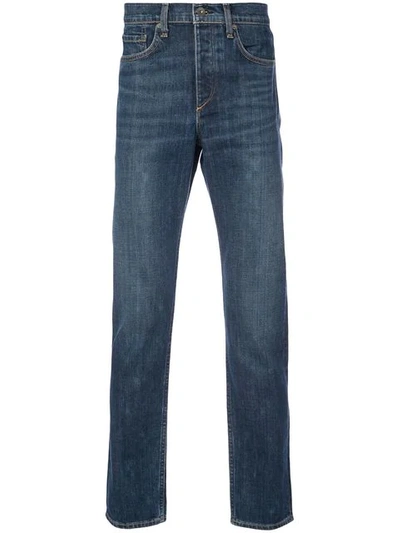 Rag & Bone Straight Leg Jeans In Blue