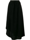 LOEWE LOEWE ASYMMETRIC SKIRT - BLACK