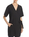 EILEEN FISHER WRAP-FRONT TUNIC TOP,F8LNH-J4838P