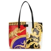 VERSACE PRINTED LEATHER TOTE