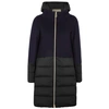 HERNO QUILTED SHELL AND WOOL-BLEND COAT