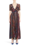 MISSONI METALLIC STRIPE KNIT DRESS,MDG00021 BK0126