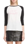 SAINT LAURENT RAGLAN TEE,527674YB2UX