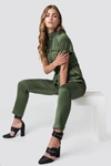 GLAMOROUS SHORTSLEEVE JUMPSUIT GREEN