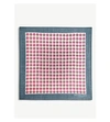 RICHARD JAMES Patterned silk pocket square