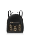 MICHAEL KORS JESSA SMALL EMBELLISHED LEATHER CONVERTIBLE BACKPACK,10647605