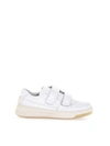 ACNE STUDIOS WHITE PEREY VELCRO SNEAKERS,10647453