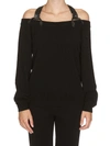 MOSCHINO OFF-SHOULDER SWEATER,10647625