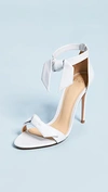 Alexandre Birman Clarita Knotted Leather High-heel Sandals, White