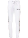 ZOE KARSSEN ZOE KARSSEN SIDE-STRIPE TRACK TROUSERS - WHITE