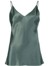 JOSEPH JOSEPH FITTED CAMISOLE TOP - GREEN