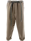 TOOGOOD TOOGOOD THE SCULPTOR FELTED TROUSERS - BROWN