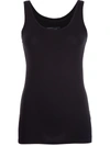 Majestic Harris Reed Fluid Basics Gathered Racerback Tank Top In Blue
