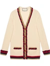 GUCCI CABLE KNIT CASHMERE WOOL CARDIGAN