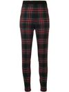 ERMANNO SCERVINO SKINNY FIT PLAID TROUSERS