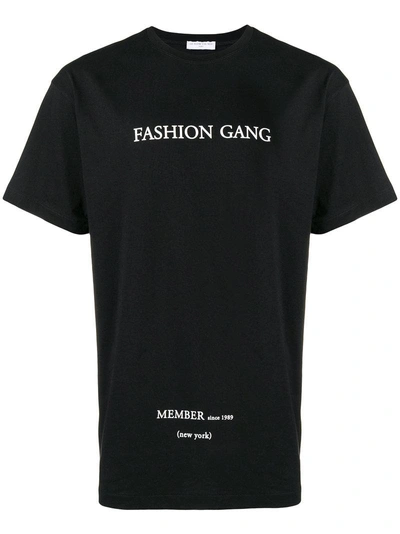Ih Nom Uh Nit Fashion Gang New York Cotton T-shirt In Nero