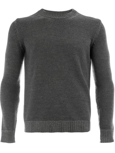 Roberto Collina Crew Neck Jumper In Grey