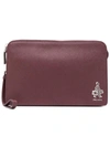 PRADA PRADA SAFFIANO CLUTCH BAG - RED