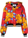 MSGM MSGM HOODED OVERSIZED PUFFER JACKET - RED