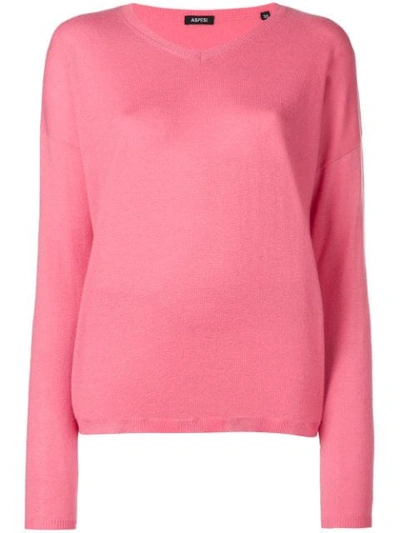 Aspesi V-neck Pullover - Pink