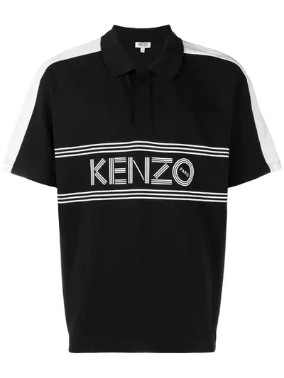 Kenzo Men's Sport Logo Polo Shirt In Black