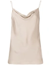 THEORY THEORY DRAPED NECK TOP - NEUTRALS
