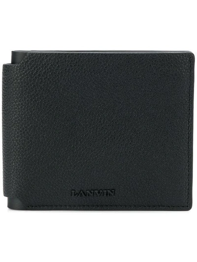 Lanvin Logo Plaque Bifold Wallet In Black