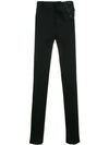 Y/PROJECT Y / PROJECT FOLDOVER STRAIGHT TROUSERS - BLACK