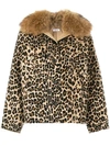 P.a.r.o.s.h Leopard Print Jacket In 800 Maculato