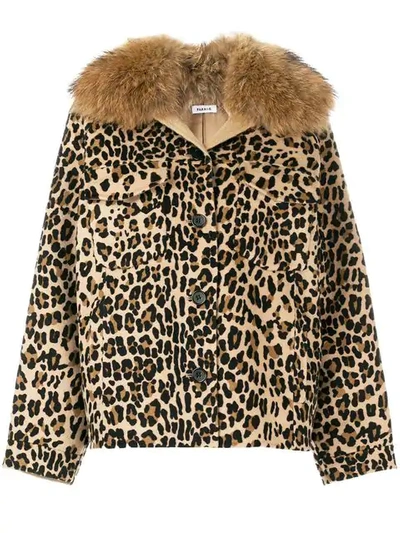 P.a.r.o.s.h Leopard Print Jacket In 800 Maculato