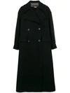 ALBERTA FERRETTI LONG DOUBLE-BREASTED COAT