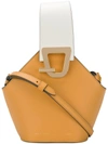 Danse Lente Johnny Mini Smooth And Textured-leather Bucket Bag In Nude & Neutrals
