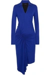 ATLEIN ATLEIN WOMAN RUCHED STRETCH-JERSEY DRESS ROYAL BLUE,3074457345618909281