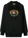 BURBERRY EMBROIDERED ARCHIVE LOGO HOODIE