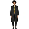 PRADA PRADA BLACK LONG TRENCH COAT