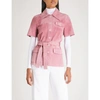 VICTORIA BECKHAM BELTED SUEDE SAFARI JACKET