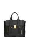 3.1 Phillip Lim Medium Pashli Leather Satchel In Black