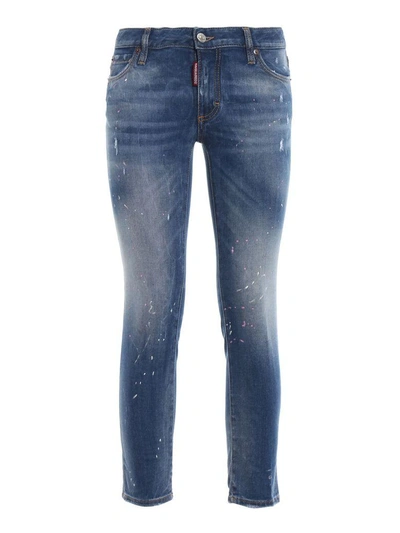 Dsquared2 Twiggy Jeans In Blue