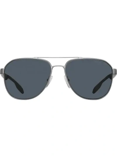 Prada Aviator Sunglasses In Metallic