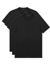 Prada Confezione Da 3 T-shirt In Jersey Di Cotone In Black
