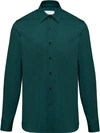 Prada Classic Buttoned Shirt In Blue