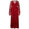 DE LA VALI OSWALDA PRINTED SILK CHIFFON WRAP DRESS