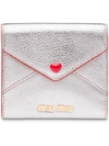 MIU MIU MADRAS LOVE ENVELOPE CARD HOLDER